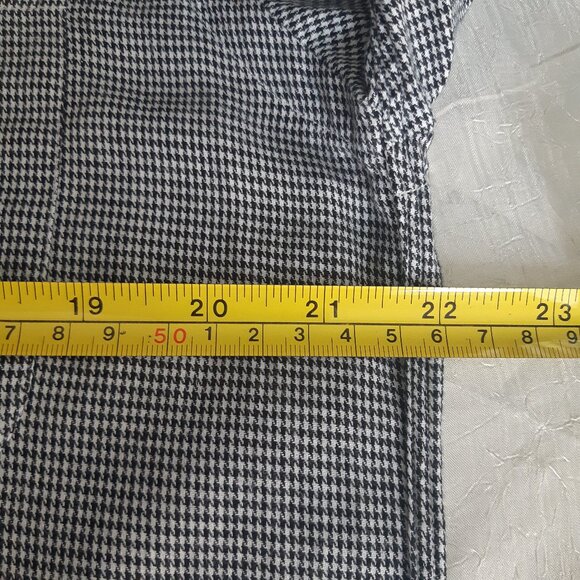 J.P. Tilford SZ M Black & White Woven Houndstooth Men's Cotton Button Up Shirt - Picture 10 of 13